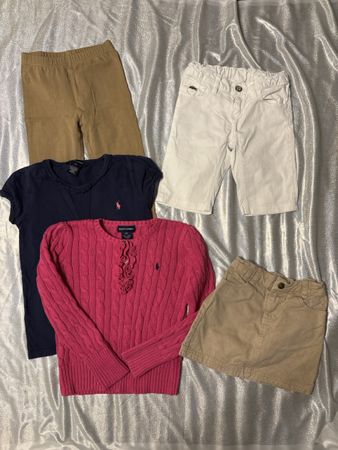 Kinder Kleiderpaket Grösse 6X Polo Ralph Lauren Lacoste 5 Te