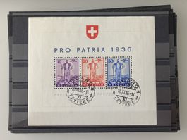 1936 eidgenössische Wehranleihe - schöne Stempel