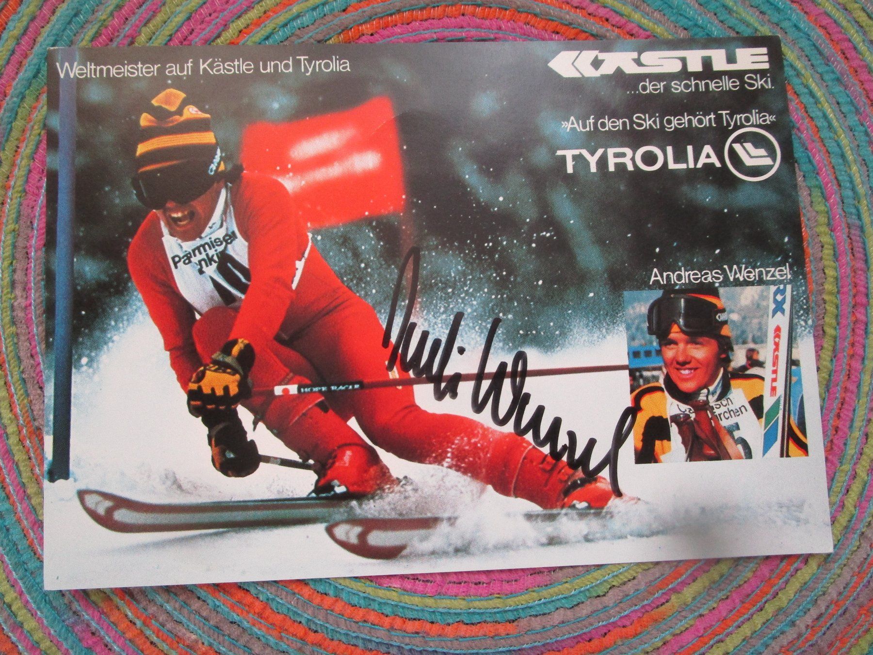 Autografi: ANDREAS WENZEL SKI FAHRER ORIGINAL AUTOGRAMM – Usato da GUTENSWIL venduto da Alpina6