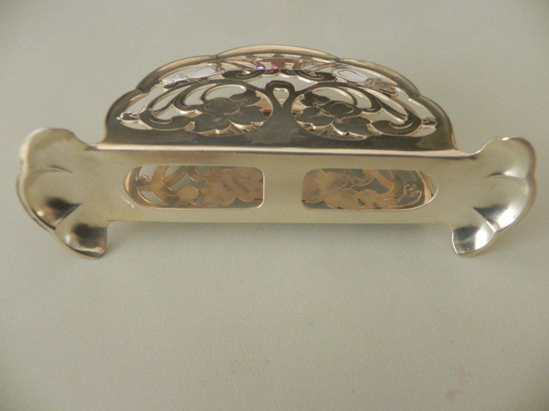 Sonstiges Geschirr & Gläser: Vintage Serviettenhalter Florale 835S Silber – Gebraucht aus Minusio von Lory64 4