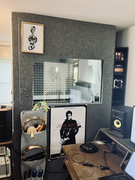 Studio Podcast Gesangskabine 60x60x60 Cm - Schalldämmung Für Aufnahmen