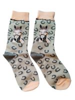 Socken Pferde / Horses / Hufeisen