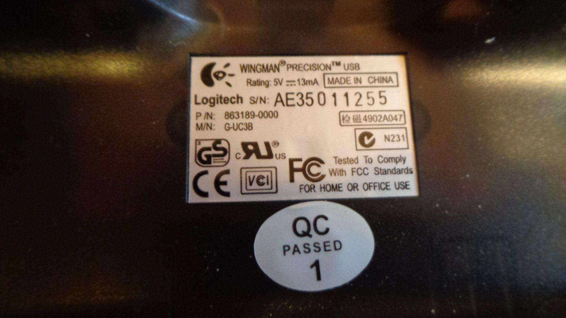 Controller: Logitech Wingman Precision USB Controller – Gebraucht aus Guggisberg von  2