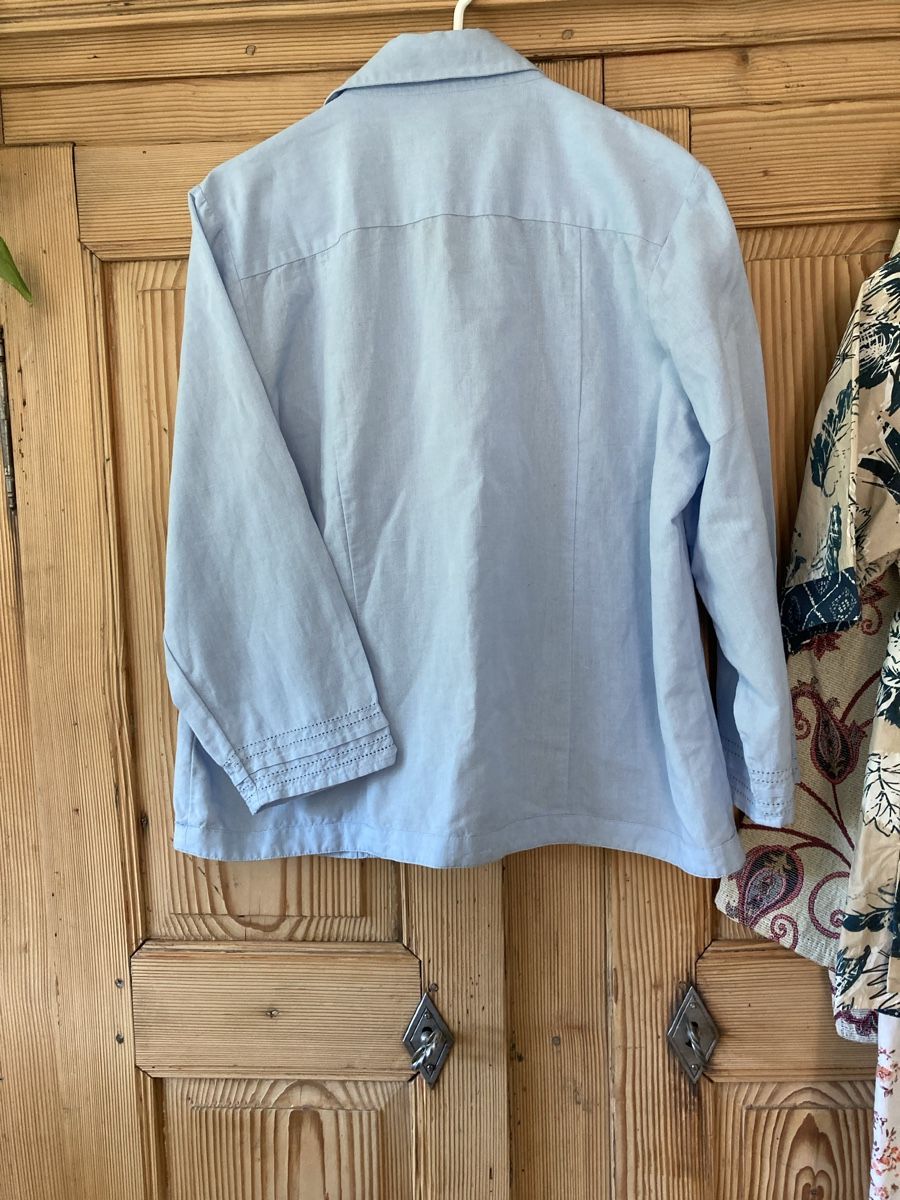 Peter Hahn Camicette: Leinen Bluse/Jacke 44 von Peter Hahn – Usato da Schaffhausen venduto da christamawe 1