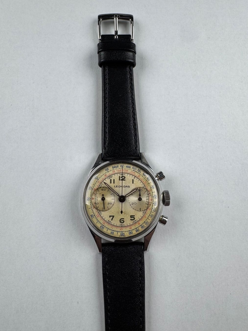 Leonidas Montres: LEONIDAS 1950er Chronograph Landeron 48 – D'occasion à Biel/Bienne par silifa50 2