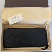Louis Vuitton Portemonnaie Clemence, neuwertig, schwarz.