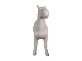 Weisse Keramik Pferdefigur