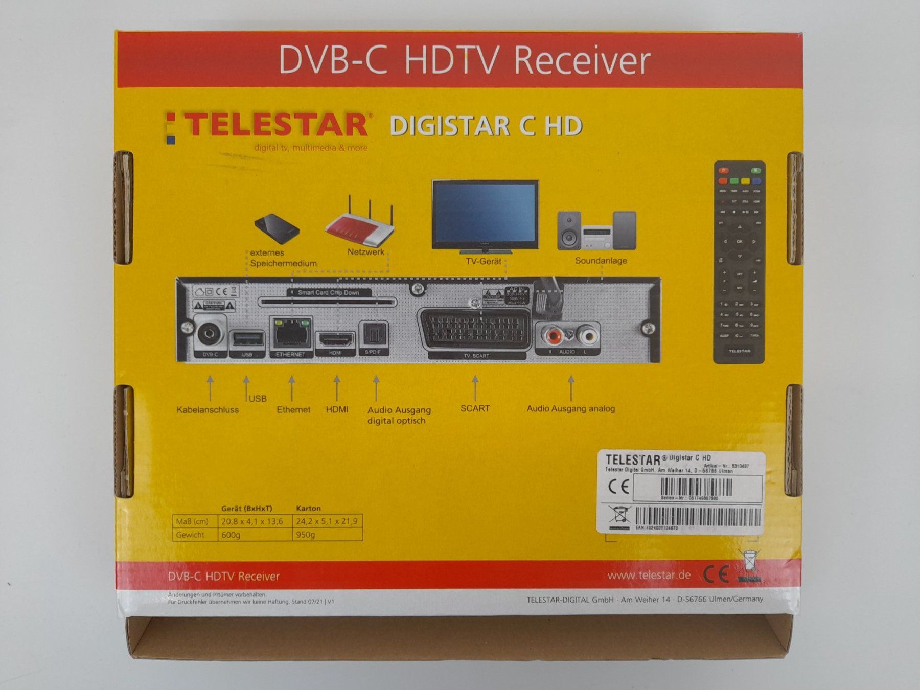 Récepteurs: Telestar Digistar C - HD Receiver – Neuf (Voir description) à Liebefeld par Restwert_Liebefeld 2