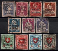 1922/25 SERVIZI (D III) SOC. DES NATIONS GENÈVE SBK 16/26 O.