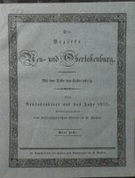 Altes Neujahrsblatt 1832: Die Bezirk Neu-u. Obertokenburg