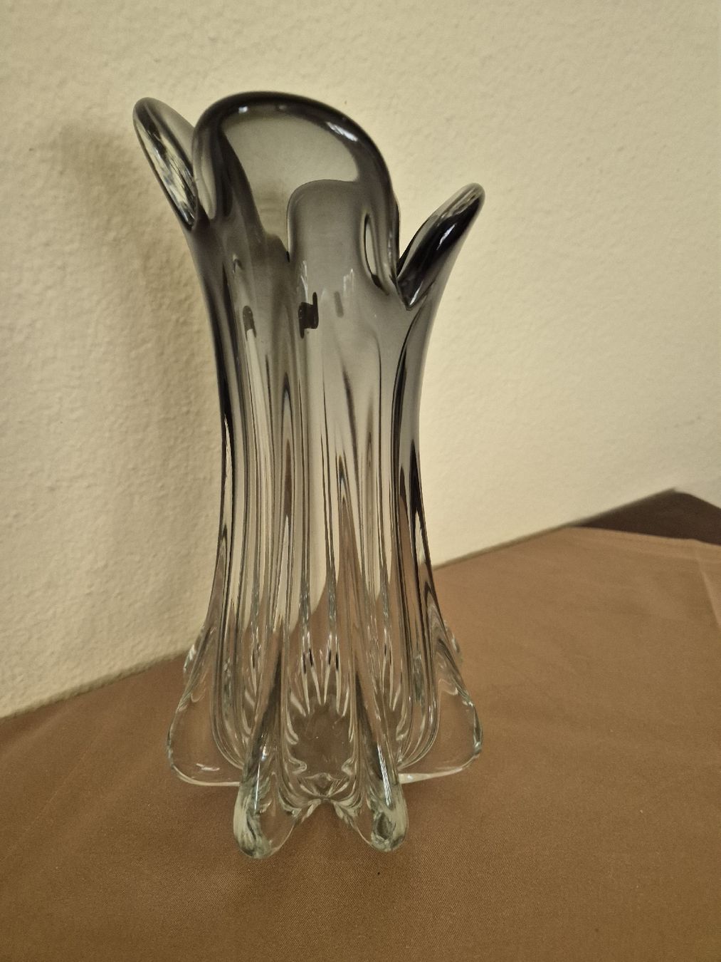 Murano Vasen & Gefässe: Murano Glas Vase grau gerippt – Gebraucht aus Eschlikon TG von zuzanka80 4