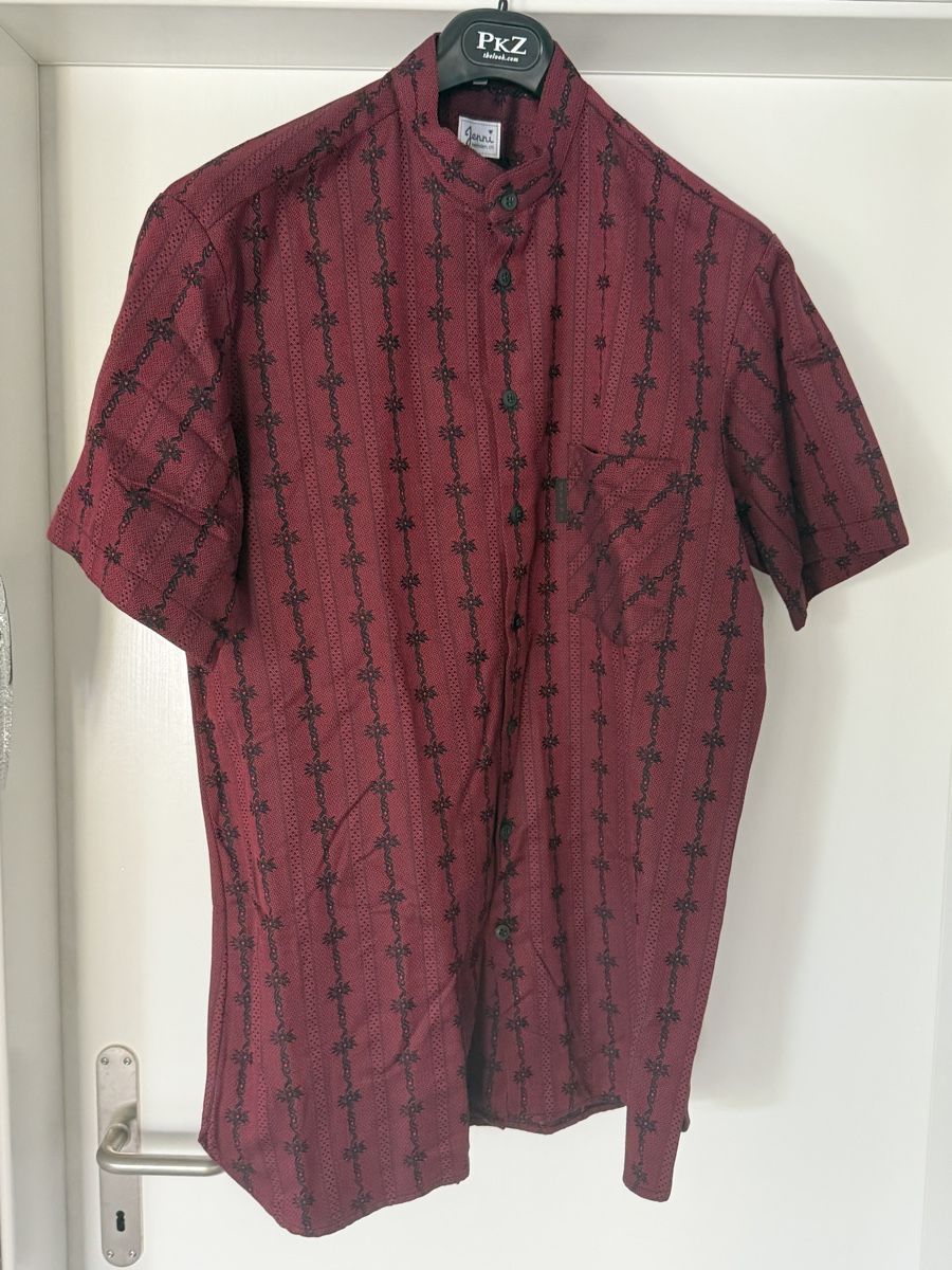 Camicie: Jenni Original Edelweiss Kurzarmhemd dunkelrot – Nuovo e nell'imballaggio originale da Oppligen venduto da Merida007 2