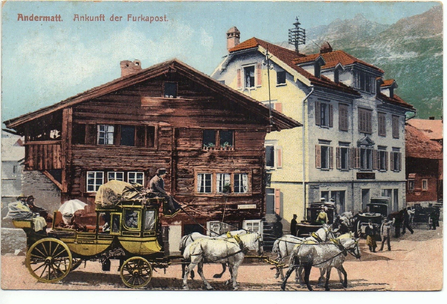 Cartes postales: ANDERMATT Ankunft der Furkapost - Postkutsche – Neuf (Voir description) à Jona par philajona