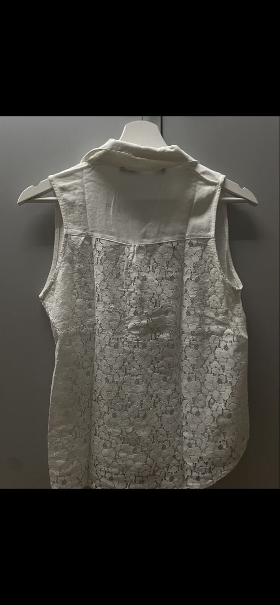 Blusen: White Lace Summer Top - Sleeveless Blouse, Size Medium – Gebraucht aus Birmensdorf ZH von Samantha_07 1