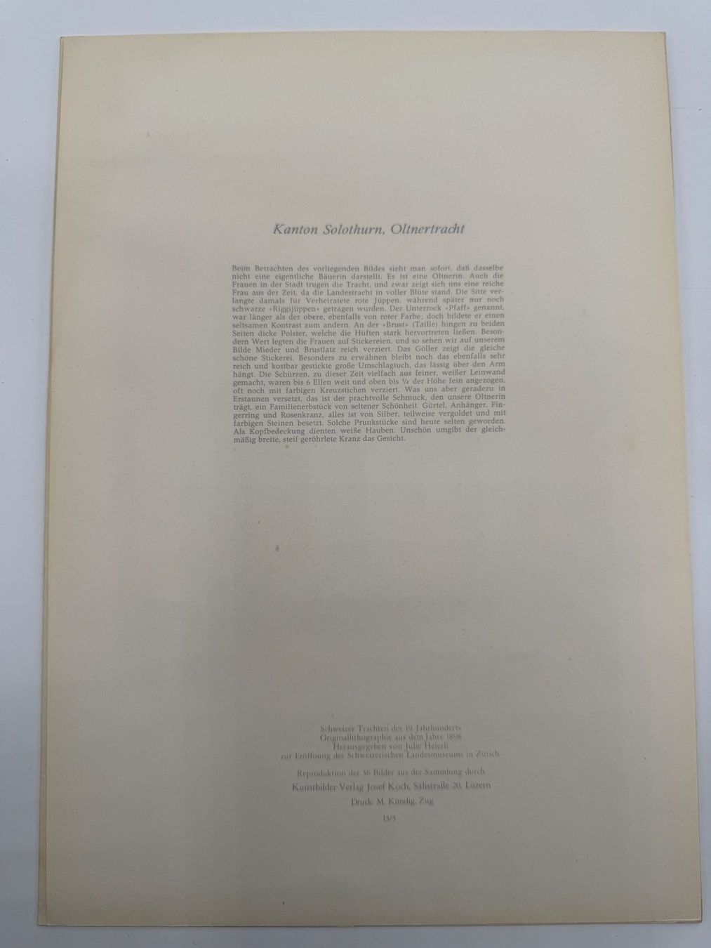 Posters & Illustrations: Trachtenbild 2 Stück – D'occasion à Sachseln par BONATI01 3