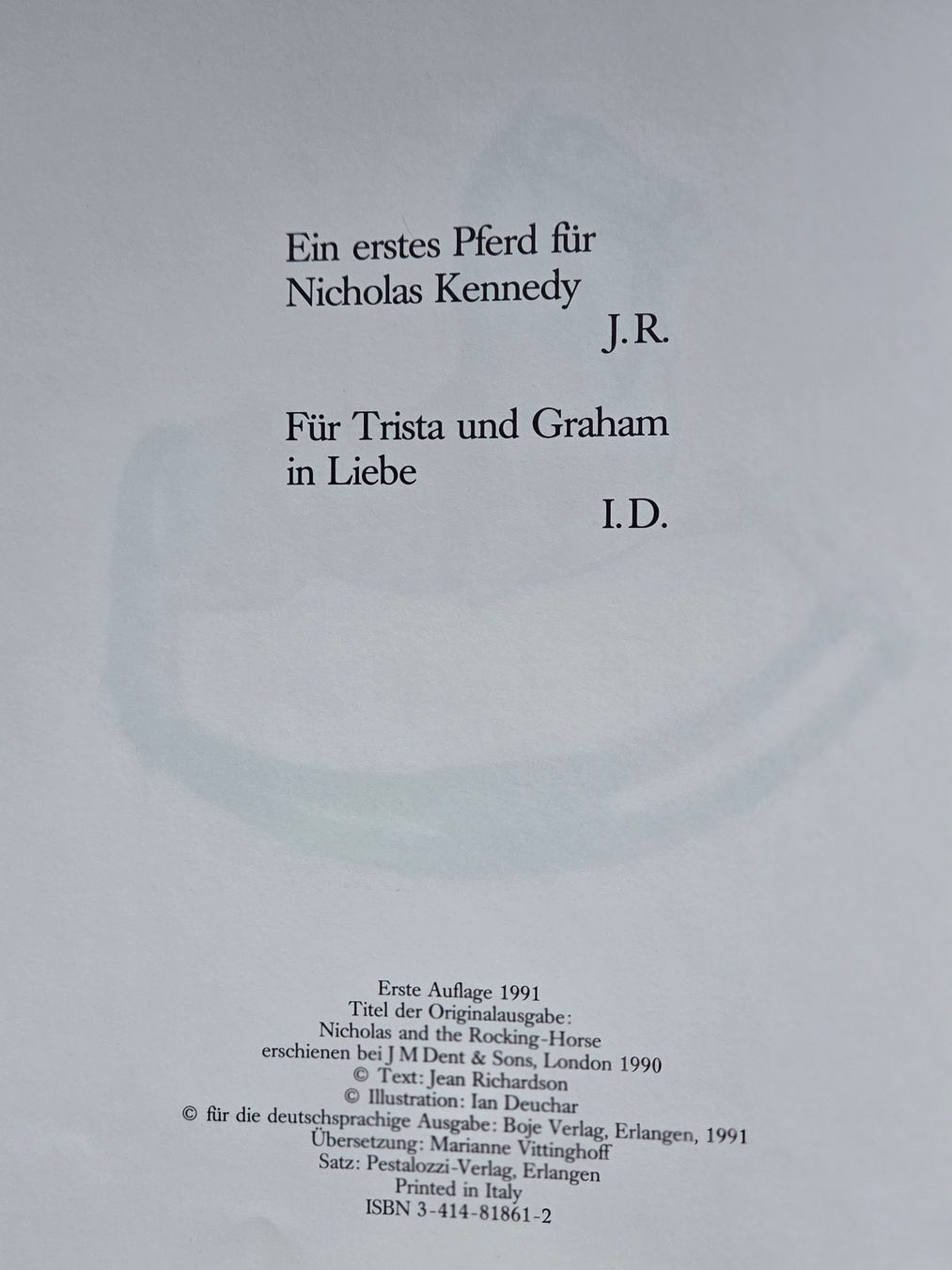 Libri: Bilderbuch: Niklas und das Schaukelpferd – Usato da St. Gallen venduto da Razoon77 4