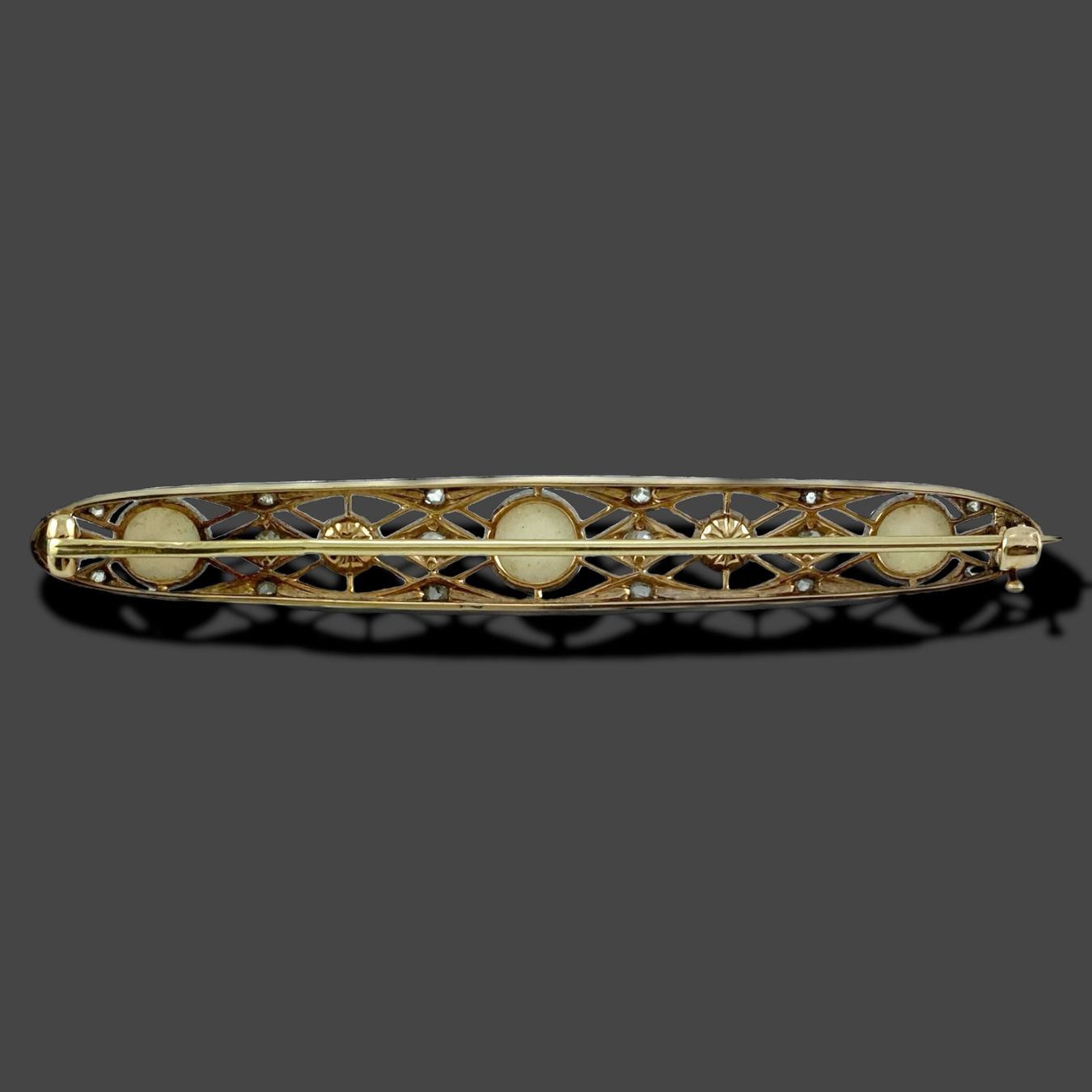 Spille & Fermagli: Opal - Perlen - Diamant - Brosche, Tschechoslowakei um 1945 – Usato da Zuzwil SG venduto da artimmo 5
