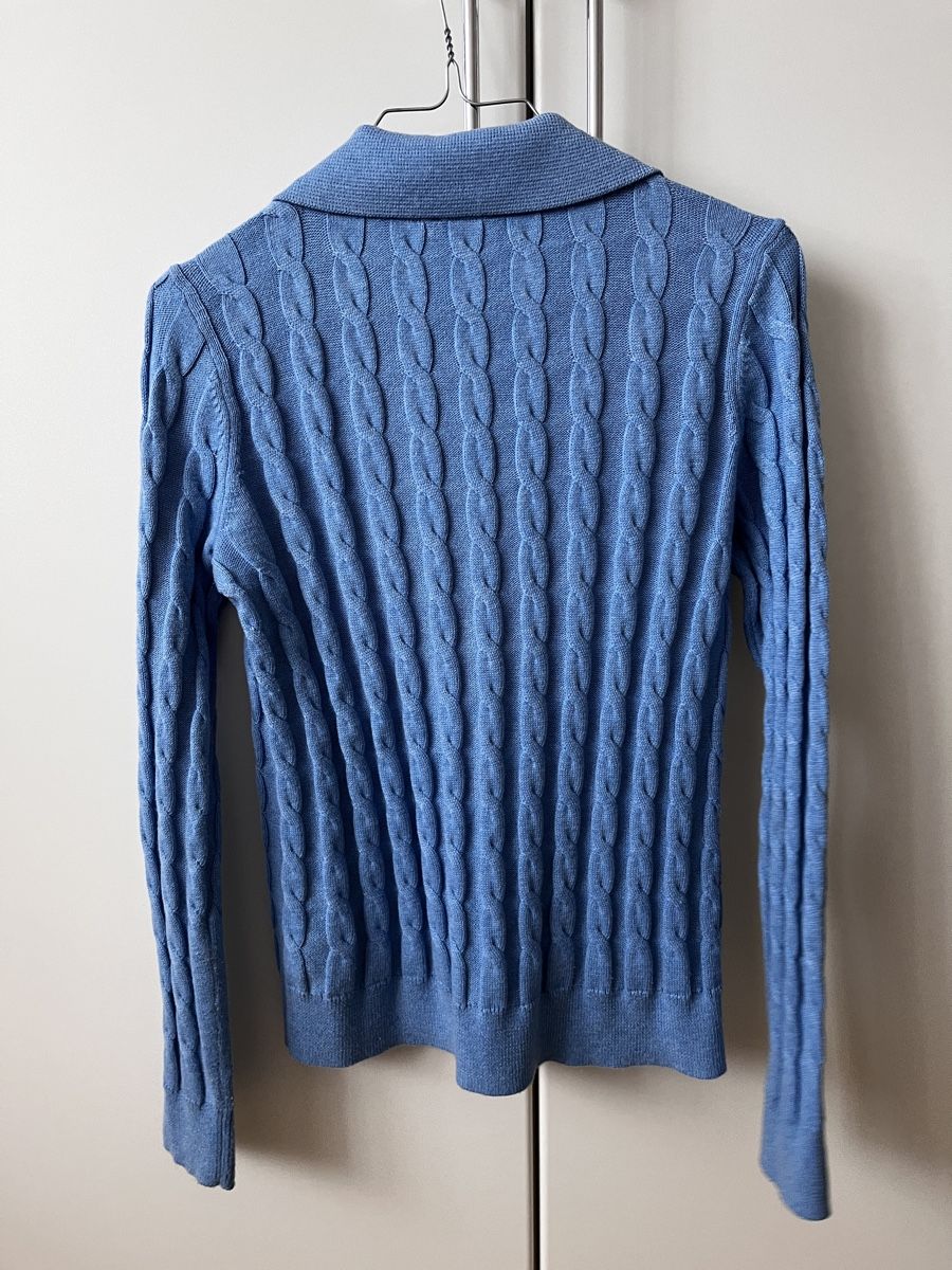 Pulls & Sweat-shirts: Damen Pullover Talbots Zopfmuster blau Gr. S – D'occasion à Zürich par Kleanthy 1