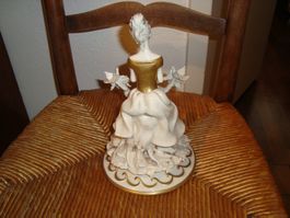 Porzellanfigur Tänzerin, weiss