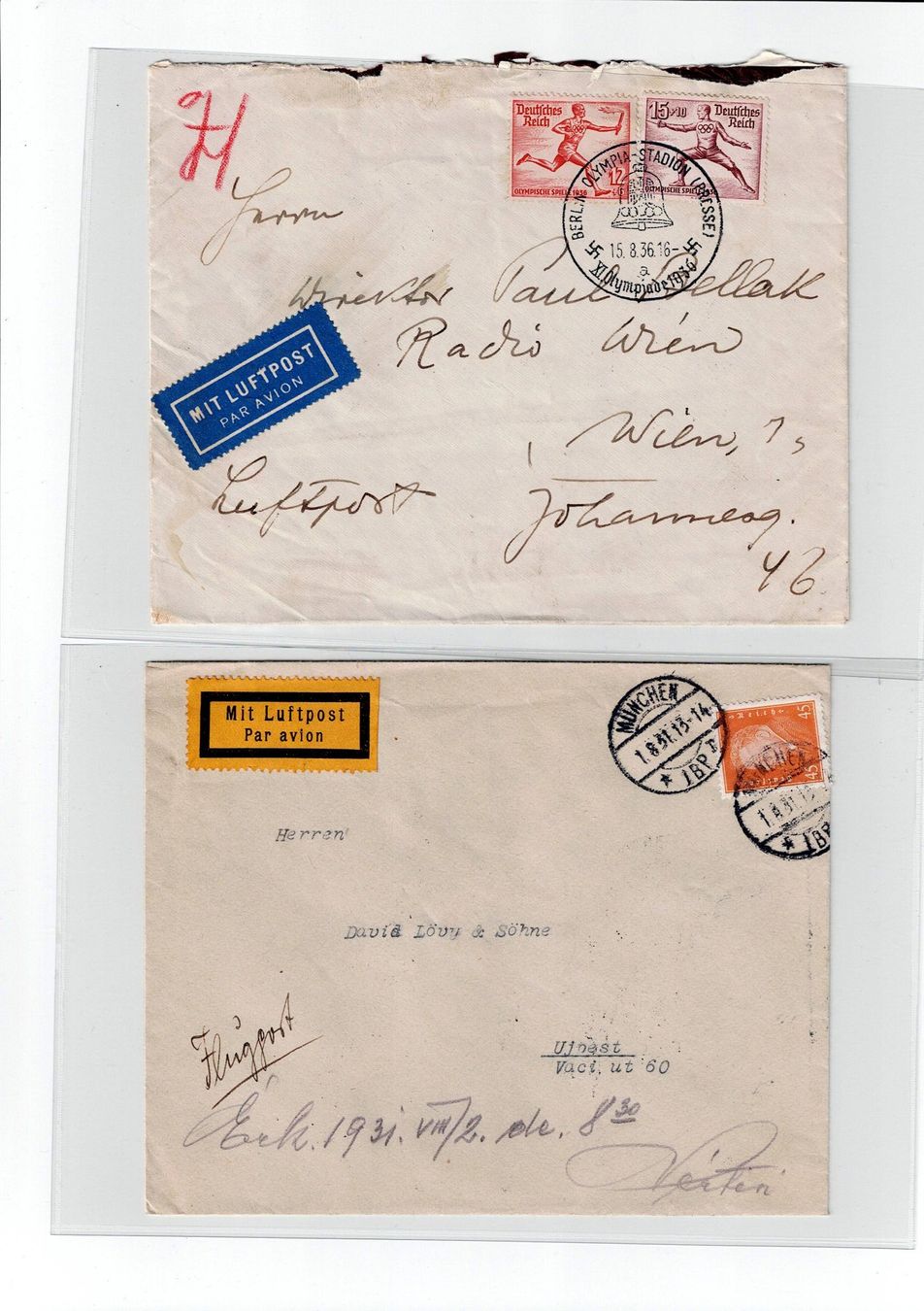 Alle Briefmarken: Deutschland, 10 Belege 1 – Gebraucht aus Hinteregg von McCharly01 7