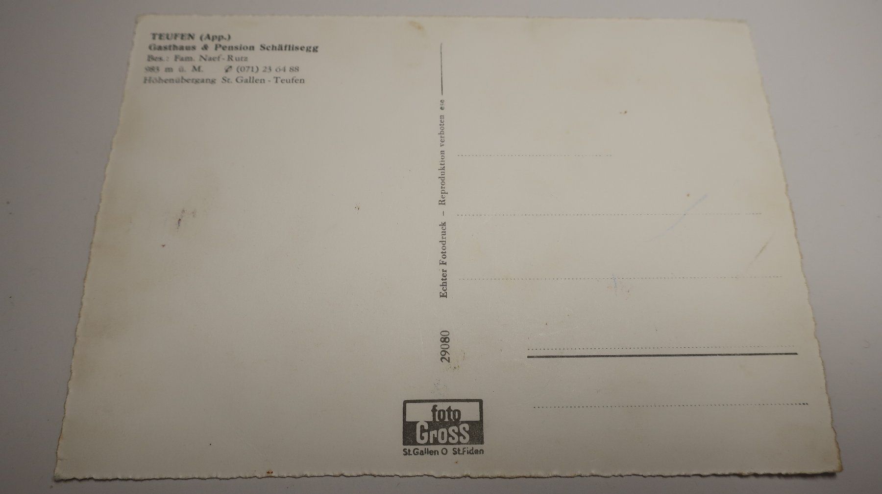 Cartoline postali: Teufen (App.) Schäflisegg – Usato da Cormoret venduto da Pascalll2001 4