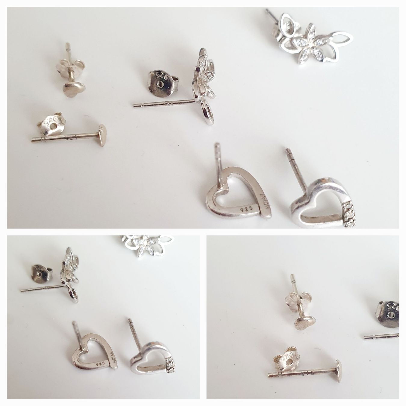 Orecchini pendenti & Orecchini a lobo: 3 Paar Ohrringer Ohrstecker, Silber 925, – Usato da Kreuzlingen venduto da Wunderkiste123 9