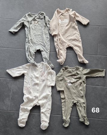 6 Stk Baby Schlafanzüge Grösse 68