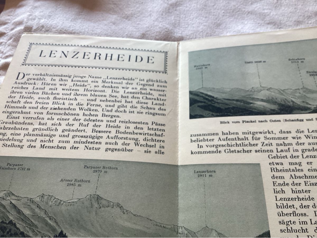 Ansichtskarten: Lenzerheide poststrasse – Gebraucht aus Luc (Ayent) von Rebouille 2
