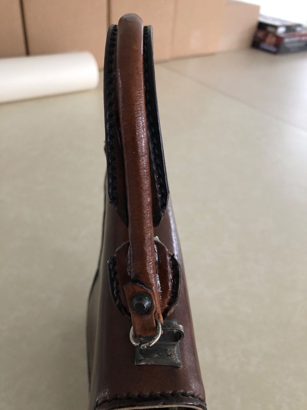 Borse da donna: Vintage Handtasche aus echtem Leder – Usato da Balzers venduto da Kubus28 7