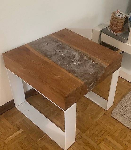 Tavoli: Table basse en chêne massif – Usato da Genève venduto da Rohansuisse