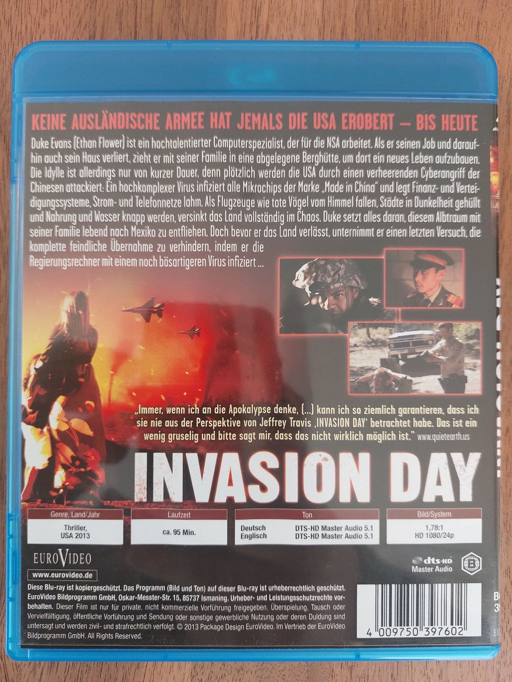Tutti i DVDs: Blu-Ray - Invasion Day – Usato da Rheinfelden venduto da FilmAuktion 1