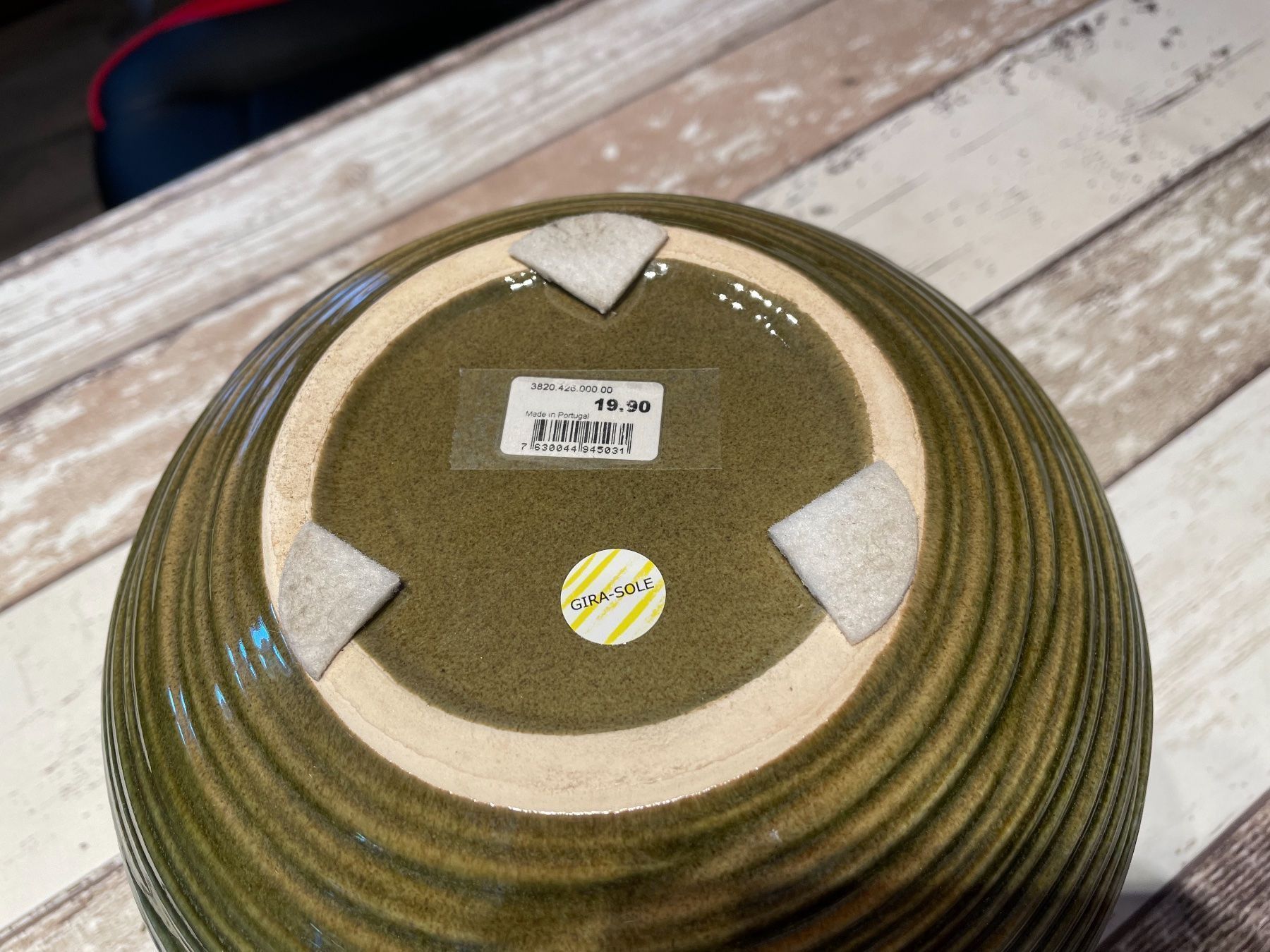 Interio Blumentöpfe: Blumentopf Vase Keramik grün Interio neu – Neu (gemäss Beschreibung) aus Gelterkinden von G-Power-Cars 3