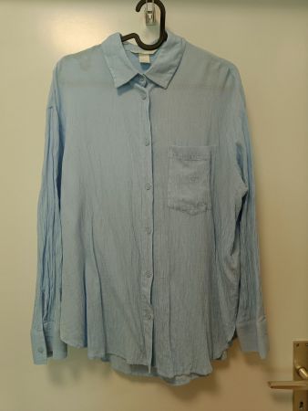 H&M Bluse hellblau, Gr. 40 – gepflegter Zustand