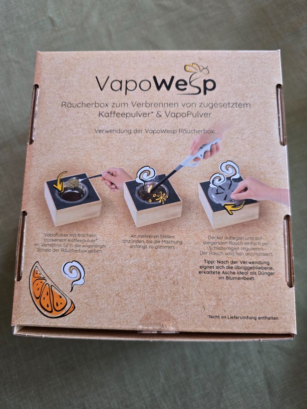 Altri Prodotti per fumatori: Räucherbox VapoWesp – Nuovo (secondo la descrizione) da Safenwil venduto da Flaboenel 1