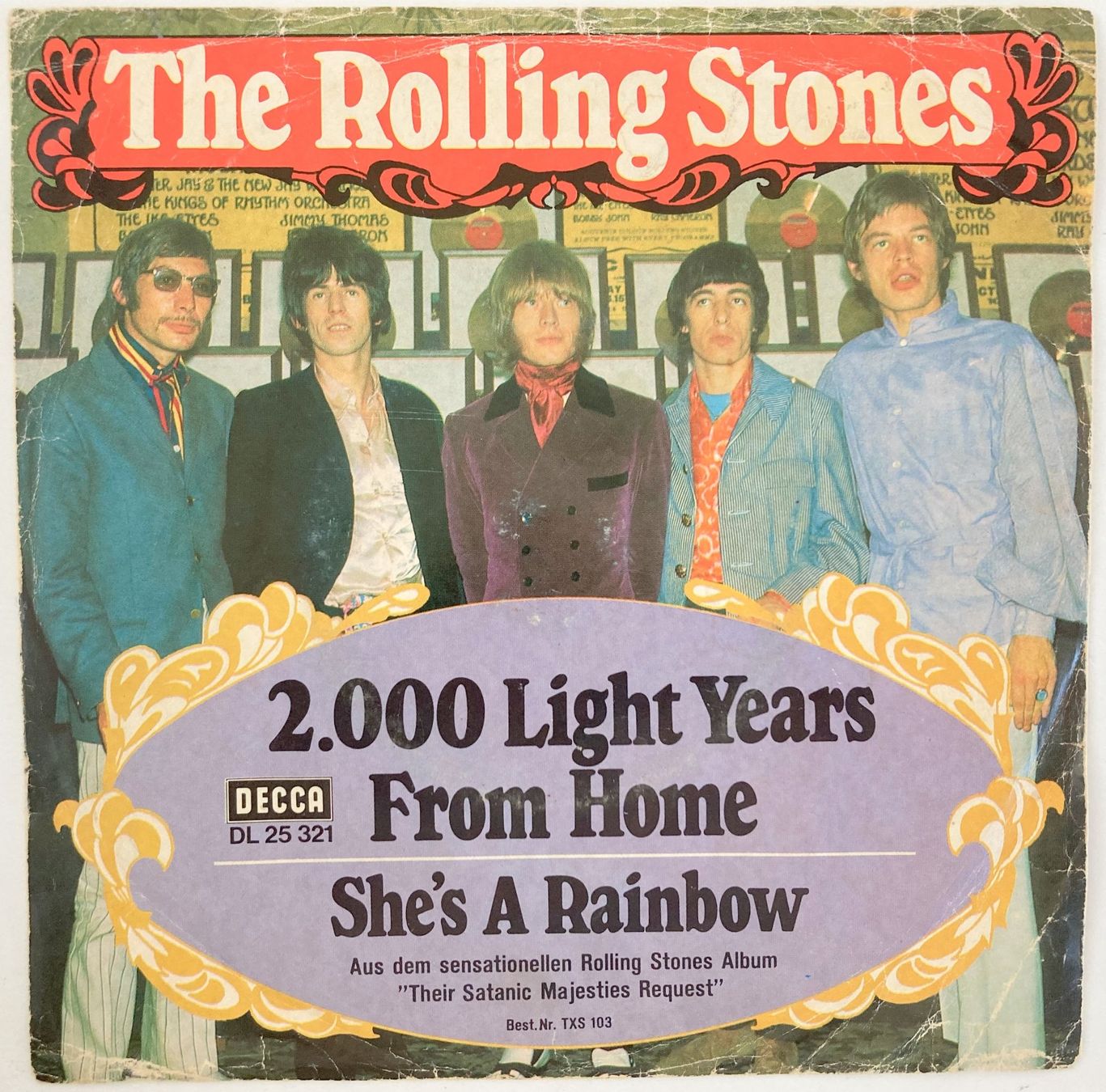 Dischi in vinile: ROLLING STONES - 2,000 LIGHT YEARS FROM HOME – Usato da Bottens venduto da hotter-than-hell