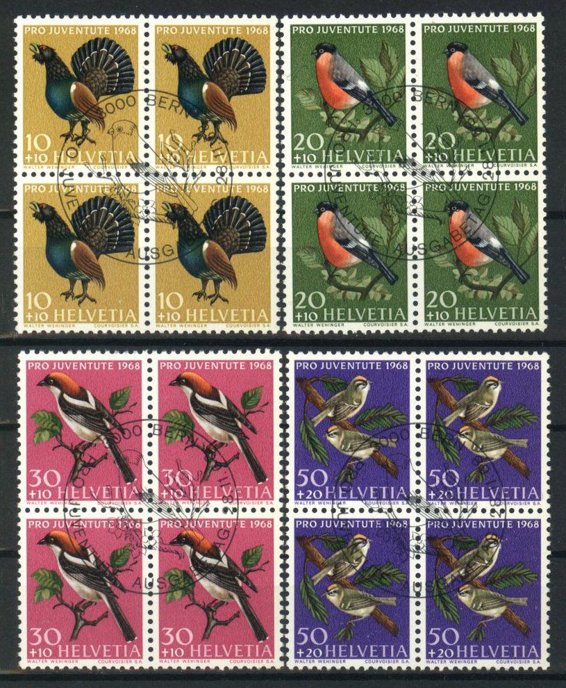 Tutti i francobolli: 1968, Pro Juventute, Viererblock, ET – Usato da Willisau venduto da Vollstempel