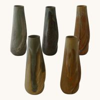 Lot de 5 vases soliflores Art Déco de Denbac vers 1930