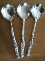 3 Dessertlöffel Prunklöffel Sahnelöffel Schlagrahmlöffel