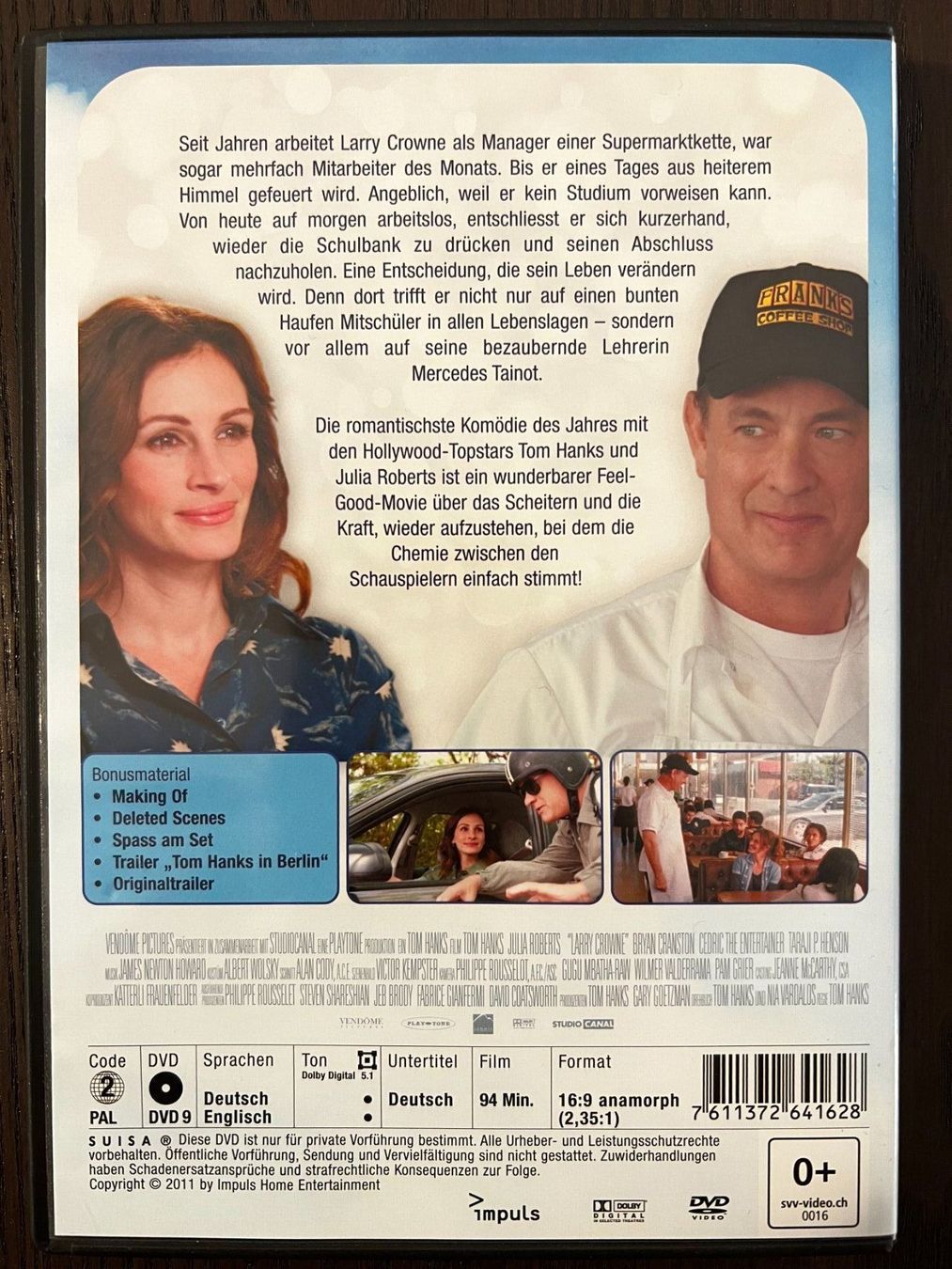 Tutti i DVDs: Larry Crowne – Usato da Zürich venduto da FilmFreunde 1