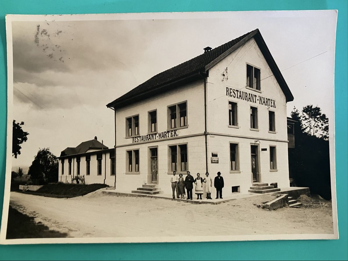 Ansichtskarten: Alte Ansichtskarte Restaurant Wartek 1939 Leibstatt – Gebraucht aus Bauma von Baumer71
