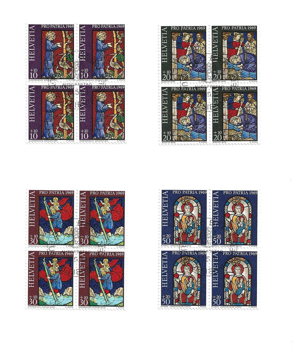 Tutti i francobolli: Pro Patria von 1969 – Usato da Küblis venduto da Corvus8595 2
