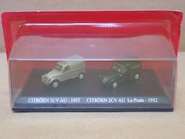 Citroen 2CV Kastenwagen + 2CV Post - Norev HO