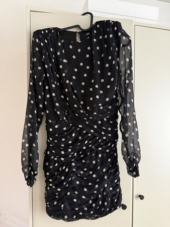Zara Polka Dot Mini Dress, Size Small - Chic and Stylish!