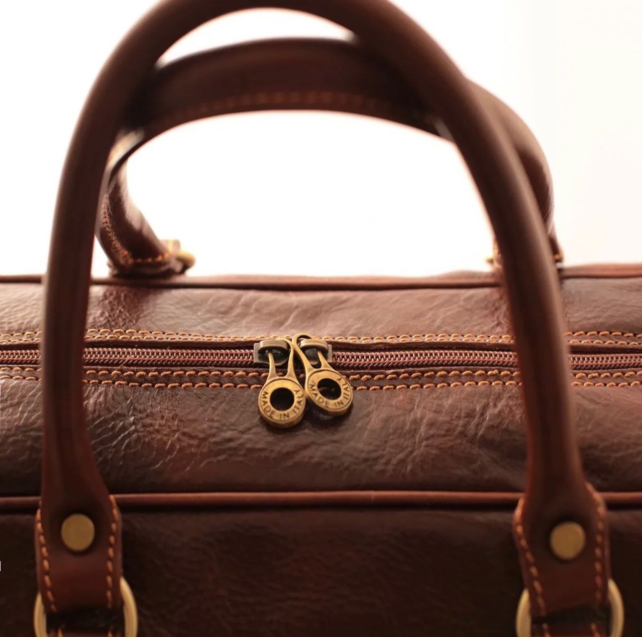 Borse: Reisetasche Leder Giglio - Farbe: Braun – Nuovo e nell'imballaggio originale da Wittenbach venduto da WWW.DRILUBAGS.CH 1