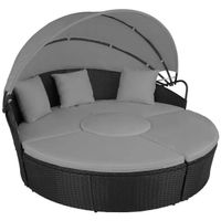 Rattan Sonneninsel Lounge Sitzinsel Garten CALENZO