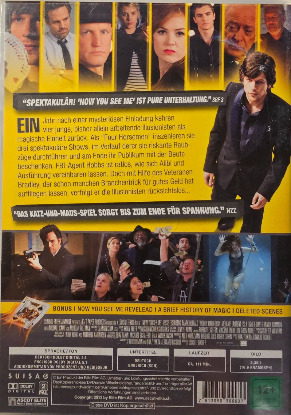 Alle DVDs: Now You See Me – Gebraucht aus Wahlen b. Laufen von Cg10 1