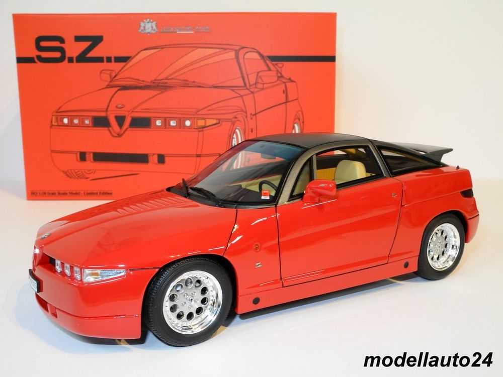 Alfa Romeo SZ (ES 30) Rosso Alfa 1989 / Laudoracing 1:18 (Neu und ...