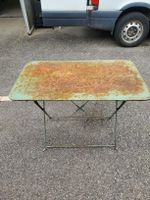 Vintage Blech - Gartentisch