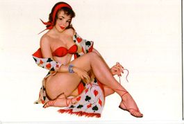 Postkarte "Pin-up".