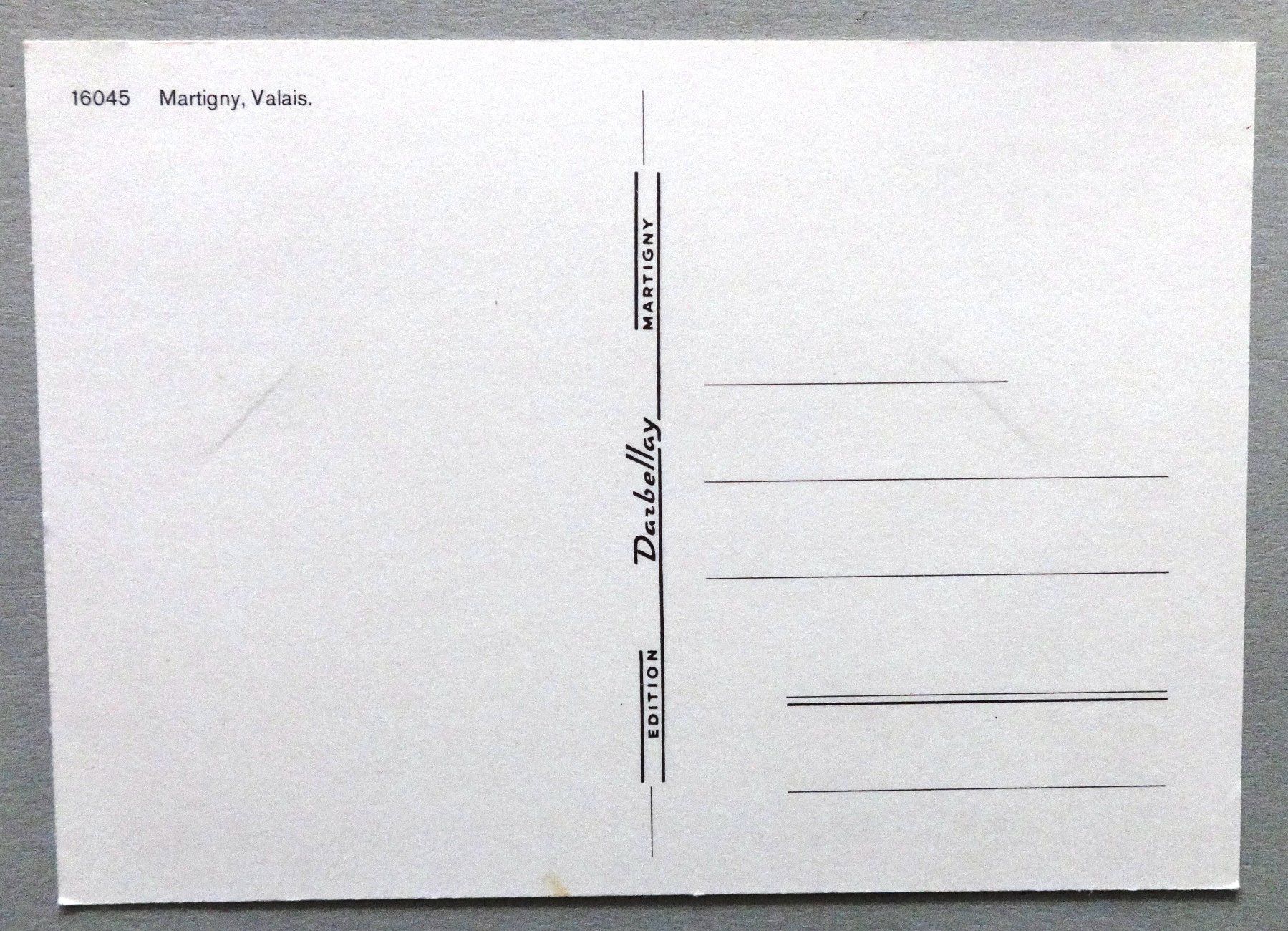 Cartes postales: Martigny – D'occasion à Fétigny par Billy2miny 1